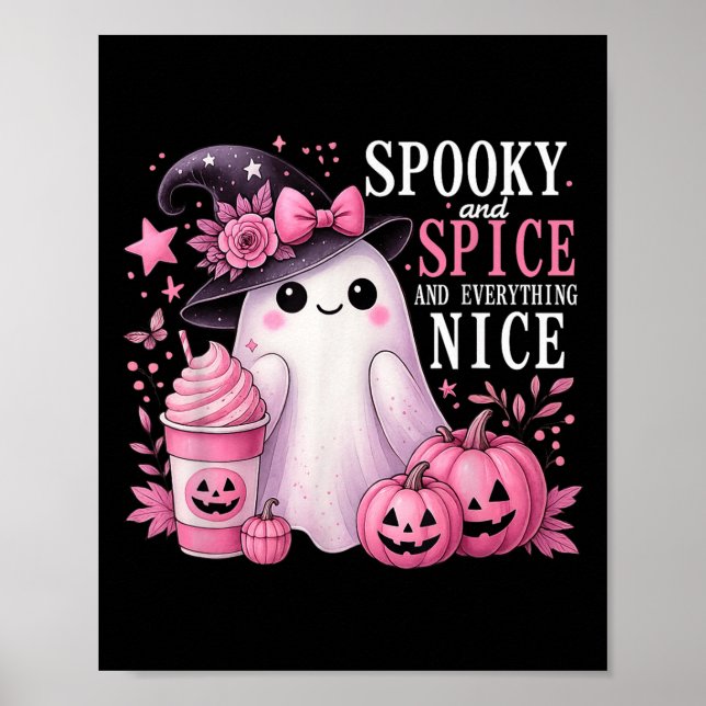 Gruselig und Gewürz und alles Schöne Halloween Pin Poster (Vorne)