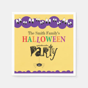 Gruselige Augen Spinne Namen Halloween-Party Serviette
