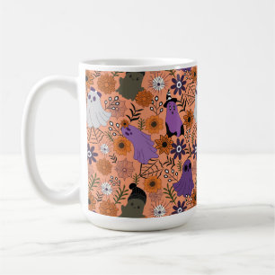 Gruselige Blumen Kaffeetasse