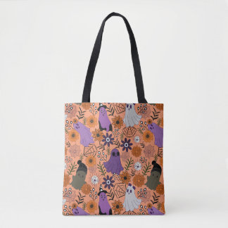 Gruselige Blumen Tasche