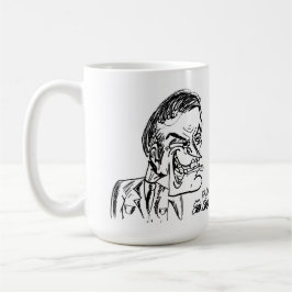gruselige Bösewicht-Cartoon-Kunst Kaffeetasse
