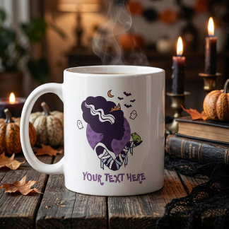 Gruselige Braut Halloween Benutzerdefinierte Gothi Kaffeetasse
