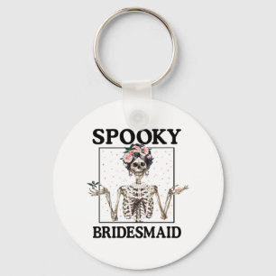 Gruselige Brautjungfer Braut Skelett Halloween Jun Schlüsselanhänger