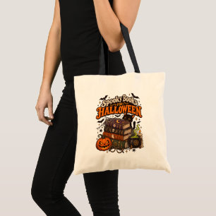 Gruselige Bücher für Halloween – Vintage Gothic Tragetasche