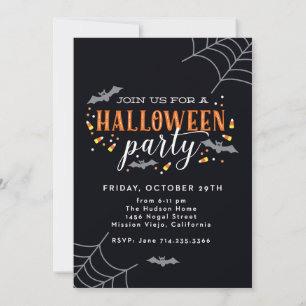 Gruselige dunkle Halloween-Party im Spukhaus Einladung