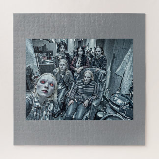Gruselige Familienfoto Halloween-Thema