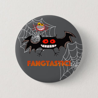 Gruselige Fangtastische Halloween-Party Button