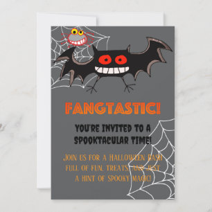 Gruselige Fangtastische Halloween-Party Einladung