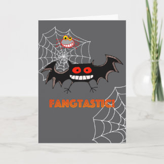 Gruselige Fangtastische Halloween-Party Karte
