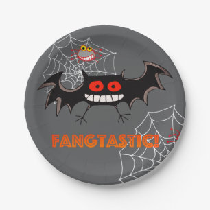 Gruselige Fangtastische Halloween-Party Pappteller