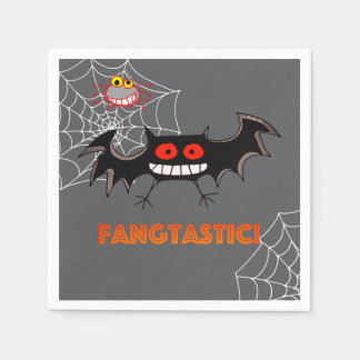 Gruselige Fangtastische Halloween-Party Serviette