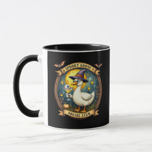 Gruselige Gans Halloween-Illustration Grafik Tasse