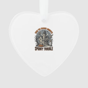 Gruselige geflügelte Affen Halloween-Shirt_1 Ornament