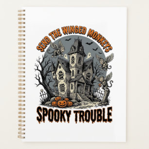 Gruselige geflügelte Affen Halloween-Shirt_1 Planer