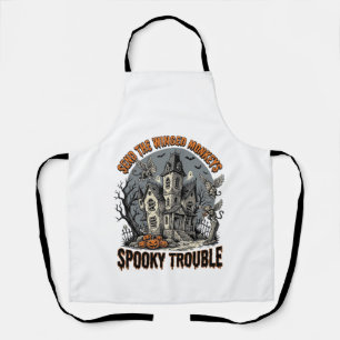 Gruselige geflügelte Affen Halloween-Shirt_1 Schürze