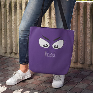 Gruselige Geister Augen Lila Halloween Personalisi Tasche