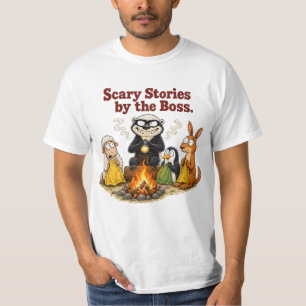 Gruselige Geschichten vom Boss Honigdachs Camping T-Shirt