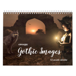 Gruselige Gothic-Bilder 2027 Kalender