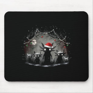 Gruselige Gothic-Weihnachten Axolotl Ästhetik Horr Mousepad