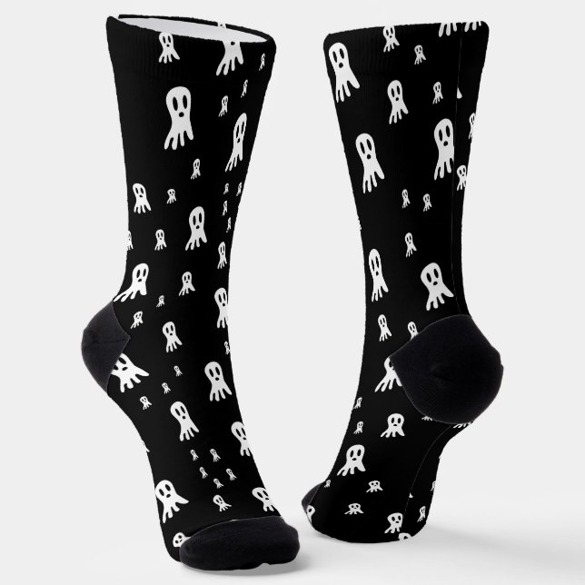 Gruselige gothische Geist-Illustration Socken (Gewinkelt)