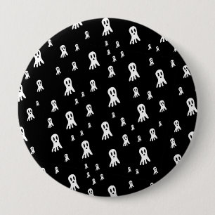 Gruselige gothische Geisterillustration Button