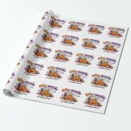 Gruselige Grüße Halloween-Party-Karte Geschenkpapier