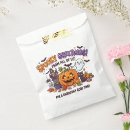 Gruselige Grüße Halloween-Party-Karte Geschenktütchen