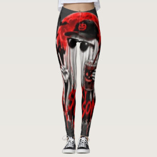 Gruselige Halloween-Geister-Gotik-Kürbis-Design Leggings