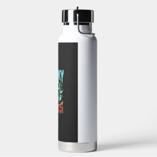Gruselige Halloween-Geister-Schädel-Design_1 Trinkflasche