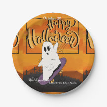 Gruselige Halloween-Geisterkostüm-Party-Einladung