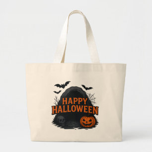 Gruselige Halloween-Grüße aus der Höhle Jumbo Stoffbeutel