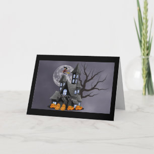 gruselige Halloween-Grußkarte Karte