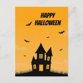 Gruselige Halloween-Grußkarte Postkarte