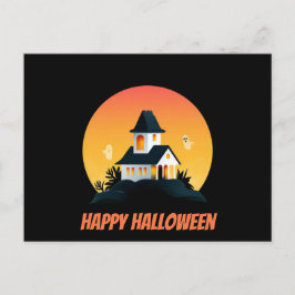 Gruselige Halloween-Grußkarte Postkarte