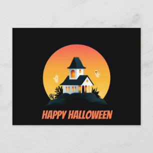 Gruselige Halloween-Grußkarte Postkarte