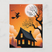 Gruselige Halloween-Grußkarte