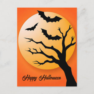 Gruselige Halloween-Grußkarte Postkarte