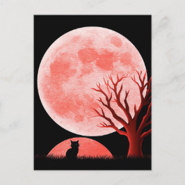 Gruselige Halloween-Grußkarte Postkarte