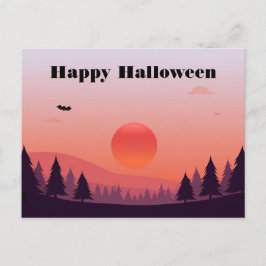 Gruselige Halloween-Grußkarte Postkarte