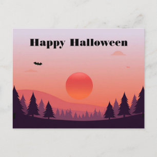 Gruselige Halloween-Grußkarte Postkarte