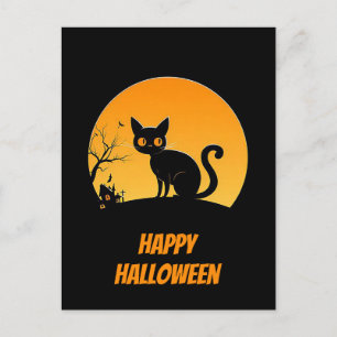 Gruselige Halloween-Grußkarte Postkarte