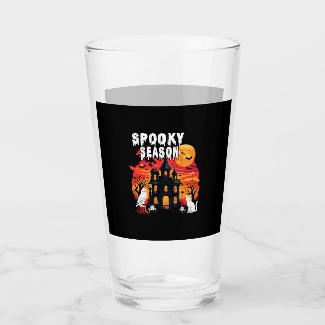 Gruselige Halloween-Jahreszeit (2) Glas (Vorderseite)