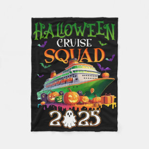 Gruselige Halloween-Kreuzfahrt-Mannschaft 2025 Cru Fleecedecke
