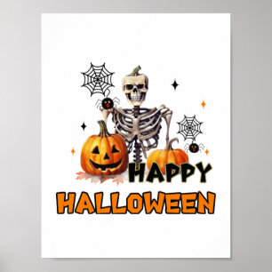 Gruselige Halloween-Kunst Poster