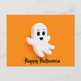 Gruselige Halloween-Kürbis-Grußpostkarte Postkarte