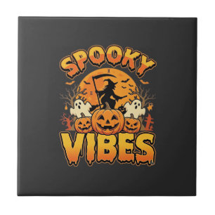 Gruselige Halloween-Kürbis-Hexen-Design_1 Fliese