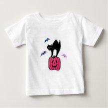 Gruselige Halloween-Kürbis-Pop-Art-Katze