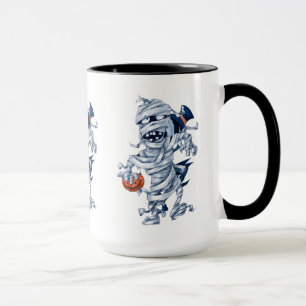 Gruselige Halloween-Mumien-Figur-Illustration Tasse