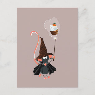 Gruselige Halloween-Nacht-Postkarte Postkarte