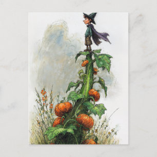Gruselige Halloween-Nacht-Postkarte Postkarte